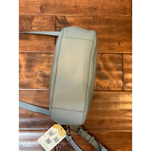 Coach Light Blue Refined Pebbled Isla Chain Crossbody - Picture 7 of 9